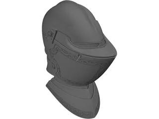 Armet Helmet 3D Model preview