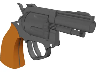 Revolver 3D Model preview