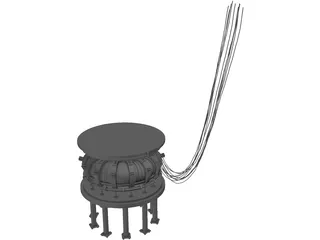 Atom Accelerator Machine 3D Model preview