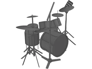 Drum Kit 3D Model preview