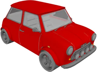 Mini Cooper 3D Model preview