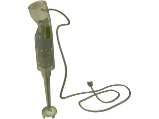 Hand Mixer Moulinex 3D Model preview