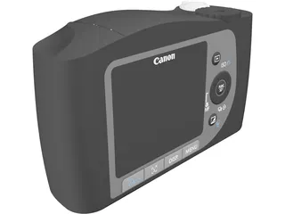 Canon SX120 IS Powershot 3D Model preview