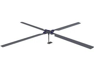 Rotor Heli Principal 3D Model preview