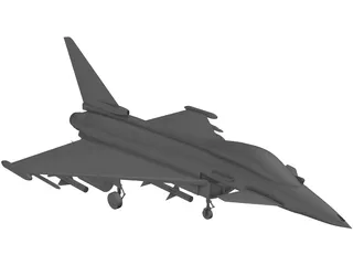 Eurofighter 2000 3D Model preview
