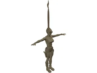 Lara Croft 3D Model preview