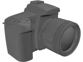 Nikon D90 Camera 3D Model preview