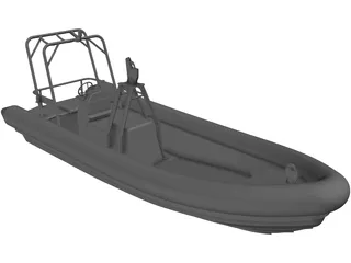 Offshore Rescue RIB 3D Model preview