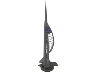 Spinnaker Tower 3D Model preview