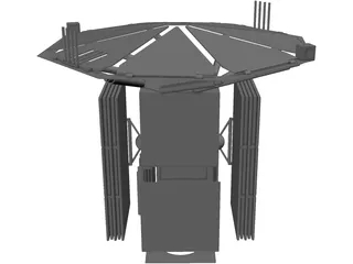 Satellite Deployed 3D Model preview