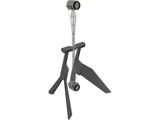 Funfair Rocket 3D Model preview