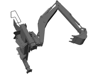 Back Hoe 3D Model preview
