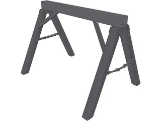 Metal Trestle 3D Model preview