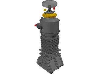 Lost In Space B-9 Robot 3D Model preview