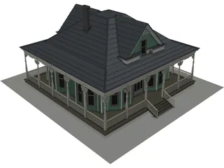 Antique House 3D Model preview