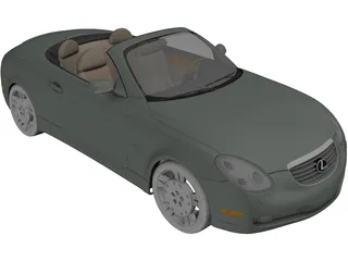 Lexus SC430 (2010) 3D Model preview
