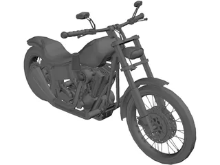 Harley-Davidson Dyna Glide 3D Model preview