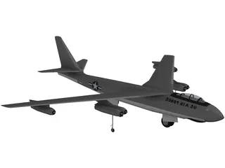 Boeing B-47 3D Model preview