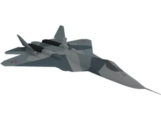 Sukhoi T-50 (2011) 3D Model preview