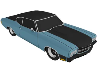Chevrolet Chevelle (1975) 3D Model preview