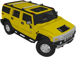 Hummer H2 3D Model preview