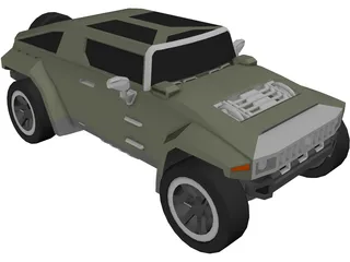 Hummer HX Concept (2010) 3D Model preview