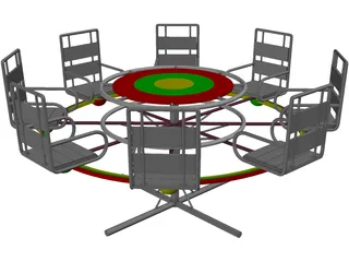 Carousel 3D Model preview