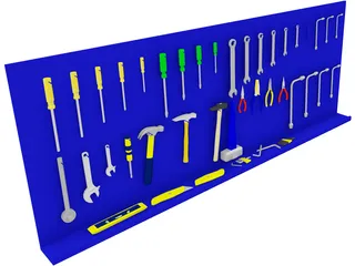 Mechanics Tools 3D Model preview