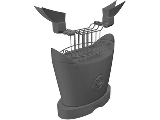 Toast Bugatti 3D Model preview
