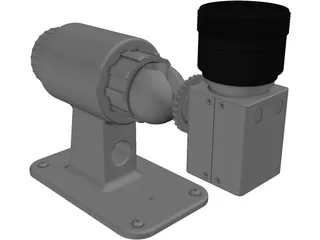 Security CCTV Camera 3D Model preview