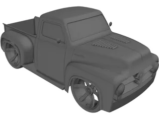Ford F-100 3D Model preview