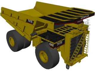 Caterpillar 797B 3D Model preview