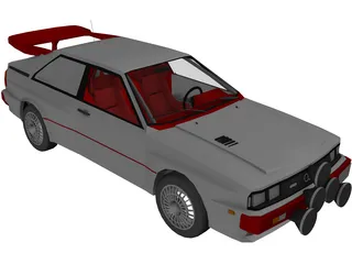 Audi Sport Quattro 3D Model preview