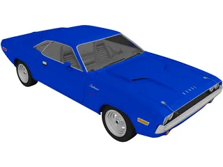Dodge Challenger R/T (1970) 3D Model preview