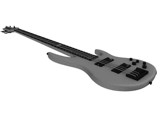 Guitar Electric Bass 3D Model preview