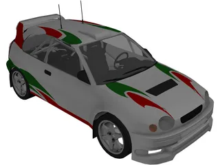 Toyota Corolla WRC (1998) 3D Model preview