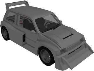 MG Metro 6R4 Group B 3D Model preview