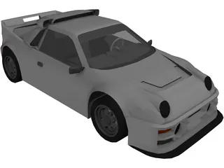 Ford RS200 Group B 3D Model preview