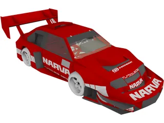 Lada Samara Pikes Peak 3D Model preview