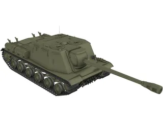 ISU-122S 3D Model preview