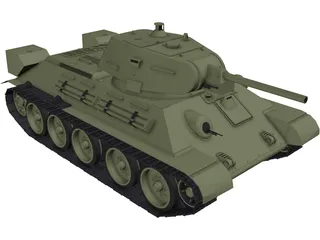 T34 (1976) 3D Model preview
