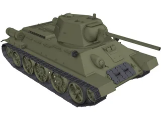 T34 (1977) 3D Model preview
