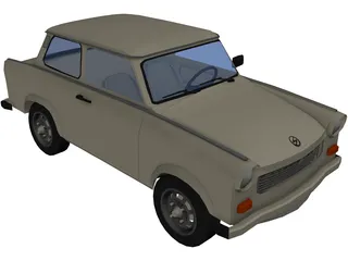 Trabant 601 3D Model preview