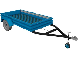 Trailer 1x-Axis 3D Model preview