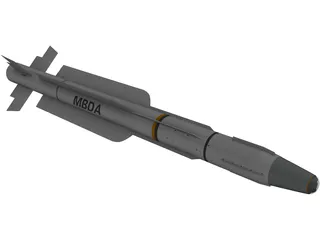 MBDA MICA Missile 3D Model preview