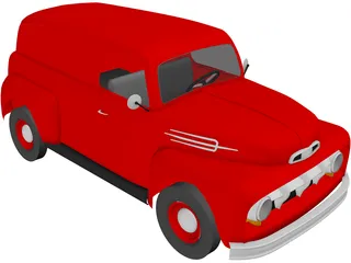 Ford Panel (1952) 3D Model preview
