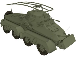 Sdkfz232-M 3D Model preview
