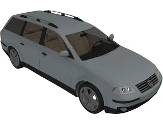 Volkswagen Passat Variant Wagon 3D Model preview