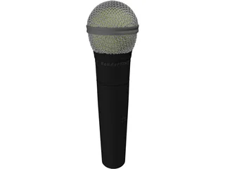 Microphone 3D Model preview