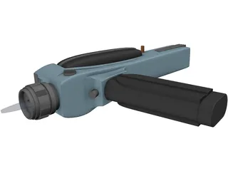 Star Trek TOS Phaser 3D Model preview